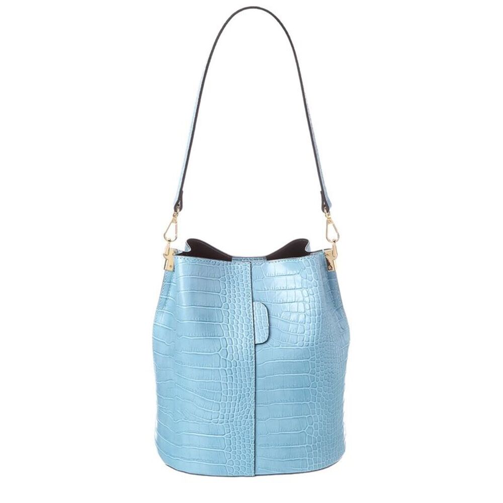 Italian Leather Bucket Bag